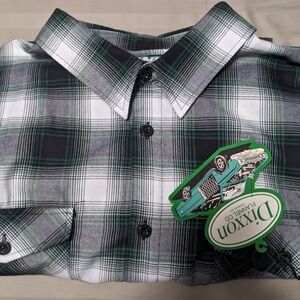 Dixxon Men's Green Plaid Shirt
